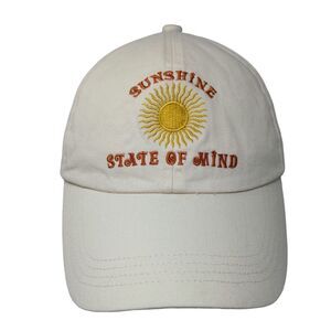 Sunshine State of Mind Slideback Hat Tan One Size Adjustable Embroidered SO